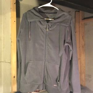 Calvin Klein Full Zip Hi Collar Jacket Fleece Sz L